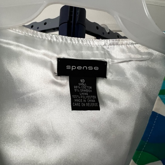 Spense Mid Length Multi Color Dress Size 10 - Picture 5 of 11